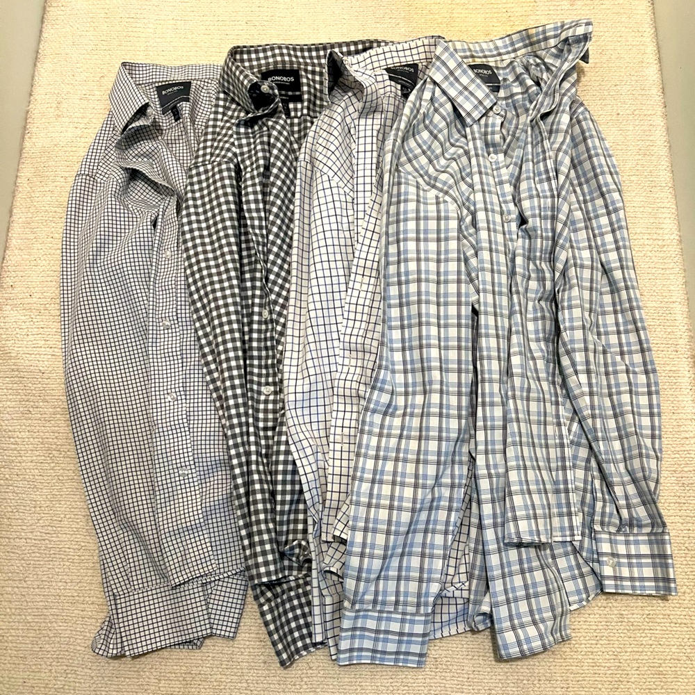 Bonobos Dress Shirt Bundle - 4 shirts